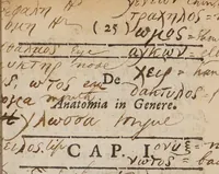 An illustration from Compendium anatomicum nova methodo institutum : ubi ars ipsa capitibus & divisionibus ita illustratur, ut omnia uno quasi intuitu conspiciantur, & eofirmiùs idcirco retineantur ; figuris æneis illustrata (1696)