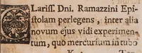 An illustration from De motu mercurii in tubo Torricilliano [sic] epistola (1699)