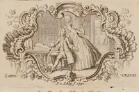 An illustration from Lettres cabalistiques, ou correspondance philosophique, historique et critique, entre deux cabalistes, divers esprits elementaires, & le Seigneur Astaroth (1741)