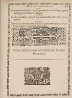 An illustration from Vaticinia, seu praedictiones illustrium virorum sex rotis aere incisis compraensa de successione Summ. Pontificis Rom. (1600)