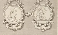 An illustration from Médaillons du Cabinet du Roi, i.e. Louis XIV (1680)