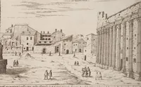 An illustration from I vestigi dell'antichità di Roma raccolti et ritratti in perspettiva (1621)