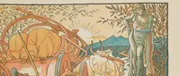An illustration from The baby's own Aesop : being the fables condensed in rhyme (1887)