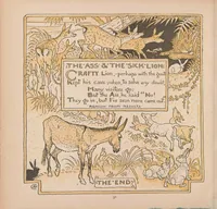 An illustration from The baby's own Aesop : being the fables condensed in rhyme (1887)