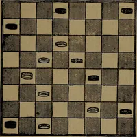 An illustration from Backgammon and draughts (or checkers) (1888)