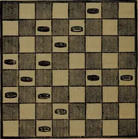 An illustration from Backgammon and draughts (or checkers) (1888)
