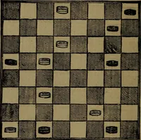 An illustration from Backgammon and draughts (or checkers) (1888)