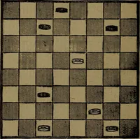 An illustration from Backgammon and draughts (or checkers) (1888)