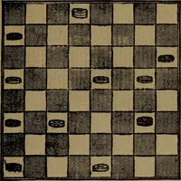 An illustration from Backgammon and draughts (or checkers) (1888)