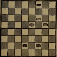 An illustration from Backgammon and draughts (or checkers) (1888)