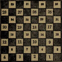 An illustration from Backgammon and draughts (or checkers) (1888)