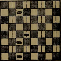 An illustration from Backgammon and draughts (or checkers) (1888)