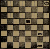 An illustration from Backgammon and draughts (or checkers) (1888)