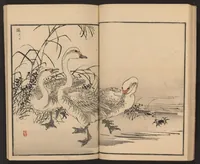 An illustration from Bairei hyakuchō gafu (1884)
