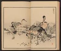 An illustration from Bairei hyakuchō gafu (1884)