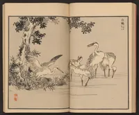 An illustration from Bairei hyakuchō gafu (1884)