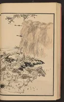 An illustration from Bairei hyakuchō gafu (1884)