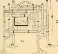 Picture 72 of 134 from Bamboo work; comprising the construction of furniture, household fitments, and other articles in bamboo (1901), leaf 94