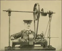 An illustration from Bangerter's inventions; his marvelous time clock (1911)