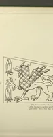 An illustration from Banners, standards, and badges, from a Tudor manuscript in the College of Arms (1904)