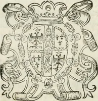 An illustration from Baptistae Gvarini ivn. oratio in fvnere invictiss. Imperat. Maximiliani II. Caes. Avg (1577)