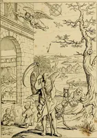 An illustration from The baptistery, or, The way of eternal life (1846)