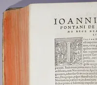 An illustration from Bartholomae Facii Rerum gestarum Alphonsi primi regis Neapolitani liber primus [-decimus.] (1566)