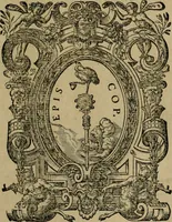 An illustration from Bartolemaei Blareri ivriscons. In l. Diffamari c. De ingenv. manv. commentatio sev repetitio : amplissimvm ac vervm eivs vsum, & in Imperiali Camerae iudicio, ac passim in foro dilucide proponens, in qua plura loca utriusq[ue] iuris explicata : libelli item pro hodierna fori consuetudine uarij, ac obseruationes multae, uniuersum iuris processum singulariter spectantes, utiliter exhibentur : adiuncto indice (1563)