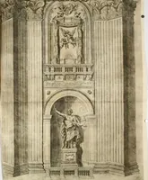 An illustration from Basilicae veteris vaticanae descriptio (1646)