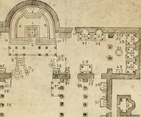 An illustration from Basilicae veteris vaticanae descriptio (1646)