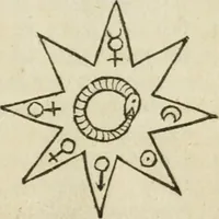 An illustration from Basil Valentine his triumphant chariot of antimony : with annotations of Theodore Kirkringius, M.D. : with, The true book of the learned Synesius, a Greek abbot, taken out of the Emperour's library, concerning the philosopher's stone (1678)