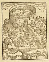 An illustration from Batavia illustrata, seu De Batavorum insula, Hollandia, Zelandia, Frisia, territorio Traiectensi et Gelria, : scriptores varij notae melioris, nunc primùm collecti, simulqúe editi. (1609)
