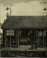 Picture 34 of 196 from Legatio Batavica ad magnum Tartariae chamum Sungteium, modernum Sinae imperatorem : historiarum narratione, quae legatis in provinciis Quantung, Kiangsi, Nanking, Xantung, Peking, & aula imperatoriâ ab anno 1655 ad annum 1657 obtigerunt, ut & ardua Sinensium in bello Tartarico fortunâ, provinciarum accurata geographia, urbium delineatione, nec non artis & naturae miraculis ex animalium, vegetabilium, mineralium genere per centum & quinquaginta aeneas figuras passim illustrata & conscripta vernacule (1668), leaf 103