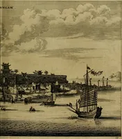 Picture 53 of 196 from Legatio Batavica ad magnum Tartariae chamum Sungteium, modernum Sinae imperatorem : historiarum narratione, quae legatis in provinciis Quantung, Kiangsi, Nanking, Xantung, Peking, & aula imperatoriâ ab anno 1655 ad annum 1657 obtigerunt, ut & ardua Sinensium in bello Tartarico fortunâ, provinciarum accurata geographia, urbium delineatione, nec non artis & naturae miraculis ex animalium, vegetabilium, mineralium genere per centum & quinquaginta aeneas figuras passim illustrata & conscripta vernacule (1668), leaf 138