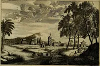 An illustration from Legatio Batavica ad magnum Tartariae chamum Sungteium, modernum Sinae imperatorem : historiarum narratione, quae legatis in provinciis Quantung, Kiangsi, Nanking, Xantung, Peking, & aula imperatoriâ ab anno 1655 ad annum 1657 obtigerunt, ut & ardua Sinensium in bello Tartarico fortunâ, provinciarum accurata geographia, urbium delineatione, nec non artis & naturae miraculis ex animalium, vegetabilium, mineralium genere per centum & quinquaginta aeneas figuras passim illustrata & conscripta vernacule (1668)