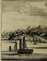 An illustration from Legatio Batavica ad magnum Tartariae chamum Sungteium, modernum Sinae imperatorem : historiarum narratione, quae legatis in provinciis Quantung, Kiangsi, Nanking, Xantung, Peking, & aula imperatoriâ ab anno 1655 ad annum 1657 obtigerunt, ut & ardua Sinensium in bello Tartarico fortunâ, provinciarum accurata geographia, urbium delineatione, nec non artis & naturae miraculis ex animalium, vegetabilium, mineralium genere per centum & quinquaginta aeneas figuras passim illustrata & conscripta vernacule (1668)