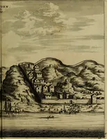 An illustration from Legatio Batavica ad magnum Tartariae chamum Sungteium, modernum Sinae imperatorem : historiarum narratione, quae legatis in provinciis Quantung, Kiangsi, Nanking, Xantung, Peking, & aula imperatoriâ ab anno 1655 ad annum 1657 obtigerunt, ut & ardua Sinensium in bello Tartarico fortunâ, provinciarum accurata geographia, urbium delineatione, nec non artis & naturae miraculis ex animalium, vegetabilium, mineralium genere per centum & quinquaginta aeneas figuras passim illustrata & conscripta vernacule (1668)