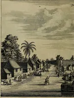 An illustration from Legatio Batavica ad magnum Tartariae chamum Sungteium, modernum Sinae imperatorem : historiarum narratione, quae legatis in provinciis Quantung, Kiangsi, Nanking, Xantung, Peking, & aula imperatoriâ ab anno 1655 ad annum 1657 obtigerunt, ut & ardua Sinensium in bello Tartarico fortunâ, provinciarum accurata geographia, urbium delineatione, nec non artis & naturae miraculis ex animalium, vegetabilium, mineralium genere per centum & quinquaginta aeneas figuras passim illustrata & conscripta vernacule (1668)