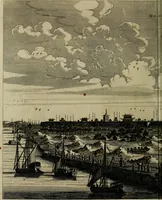 An illustration from Legatio Batavica ad magnum Tartariae chamum Sungteium, modernum Sinae imperatorem : historiarum narratione, quae legatis in provinciis Quantung, Kiangsi, Nanking, Xantung, Peking, & aula imperatoriâ ab anno 1655 ad annum 1657 obtigerunt, ut & ardua Sinensium in bello Tartarico fortunâ, provinciarum accurata geographia, urbium delineatione, nec non artis & naturae miraculis ex animalium, vegetabilium, mineralium genere per centum & quinquaginta aeneas figuras passim illustrata & conscripta vernacule (1668)
