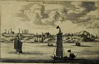 Picture 100 of 196 from Legatio Batavica ad magnum Tartariae chamum Sungteium, modernum Sinae imperatorem : historiarum narratione, quae legatis in provinciis Quantung, Kiangsi, Nanking, Xantung, Peking, & aula imperatoriâ ab anno 1655 ad annum 1657 obtigerunt, ut & ardua Sinensium in bello Tartarico fortunâ, provinciarum accurata geographia, urbium delineatione, nec non artis & naturae miraculis ex animalium, vegetabilium, mineralium genere per centum & quinquaginta aeneas figuras passim illustrata & conscripta vernacule (1668), leaf 235