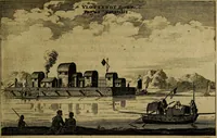 An illustration from Legatio Batavica ad magnum Tartariae chamum Sungteium, modernum Sinae imperatorem : historiarum narratione, quae legatis in provinciis Quantung, Kiangsi, Nanking, Xantung, Peking, & aula imperatoriâ ab anno 1655 ad annum 1657 obtigerunt, ut & ardua Sinensium in bello Tartarico fortunâ, provinciarum accurata geographia, urbium delineatione, nec non artis & naturae miraculis ex animalium, vegetabilium, mineralium genere per centum & quinquaginta aeneas figuras passim illustrata & conscripta vernacule (1668)