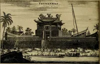 Picture 108 of 196 from Legatio Batavica ad magnum Tartariae chamum Sungteium, modernum Sinae imperatorem : historiarum narratione, quae legatis in provinciis Quantung, Kiangsi, Nanking, Xantung, Peking, & aula imperatoriâ ab anno 1655 ad annum 1657 obtigerunt, ut & ardua Sinensium in bello Tartarico fortunâ, provinciarum accurata geographia, urbium delineatione, nec non artis & naturae miraculis ex animalium, vegetabilium, mineralium genere per centum & quinquaginta aeneas figuras passim illustrata & conscripta vernacule (1668), leaf 247