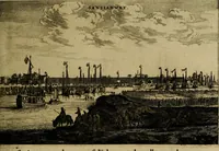 An illustration from Legatio Batavica ad magnum Tartariae chamum Sungteium, modernum Sinae imperatorem : historiarum narratione, quae legatis in provinciis Quantung, Kiangsi, Nanking, Xantung, Peking, & aula imperatoriâ ab anno 1655 ad annum 1657 obtigerunt, ut & ardua Sinensium in bello Tartarico fortunâ, provinciarum accurata geographia, urbium delineatione, nec non artis & naturae miraculis ex animalium, vegetabilium, mineralium genere per centum & quinquaginta aeneas figuras passim illustrata & conscripta vernacule (1668)