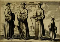 An illustration from Legatio Batavica ad magnum Tartariae chamum Sungteium, modernum Sinae imperatorem : historiarum narratione, quae legatis in provinciis Quantung, Kiangsi, Nanking, Xantung, Peking, & aula imperatoriâ ab anno 1655 ad annum 1657 obtigerunt, ut & ardua Sinensium in bello Tartarico fortunâ, provinciarum accurata geographia, urbium delineatione, nec non artis & naturae miraculis ex animalium, vegetabilium, mineralium genere per centum & quinquaginta aeneas figuras passim illustrata & conscripta vernacule (1668)