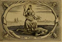 An illustration from Legatio Batavica ad magnum Tartariae chamum Sungteium, modernum Sinae imperatorem : historiarum narratione, quae legatis in provinciis Quantung, Kiangsi, Nanking, Xantung, Peking, & aula imperatoriâ ab anno 1655 ad annum 1657 obtigerunt, ut & ardua Sinensium in bello Tartarico fortunâ, provinciarum accurata geographia, urbium delineatione, nec non artis & naturae miraculis ex animalium, vegetabilium, mineralium genere per centum & quinquaginta aeneas figuras passim illustrata & conscripta vernacule (1668)