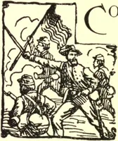 An illustration from Report of the Battle Flag Committee appointed by the Twenty-Fourth General Assembly to provide cases and transfer the Iowa battle flags from the Arsenal to the State capitol (1896)