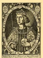An illustration from Baziliologia, a booke of kings; notes on a rare series of engraved English royal portraits from William the Conqueror to James I (1913)