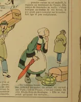 An illustration from Bécassine voyage; (1921)