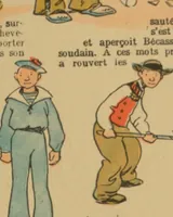 An illustration from Bécassine voyage; (1921)