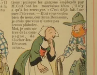 An illustration from Bécassine voyage; (1921)
